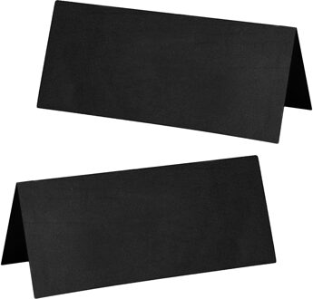 Santex Naamkaartjes/plaatskaartjes - Bruiloft - zwart - 20x stuks - 7 x 3 cm