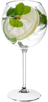 Santex Rode wijn/gin tonic glas - 650 ml - transparant - onbreekbaar kunststof - ballon glazen