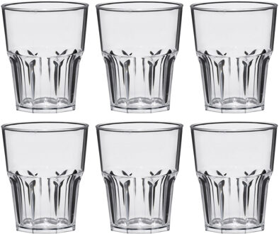 Santex Shotglazen - 18x stuks - 40 ml - onbreekbaar kunststof - transparant - shotglaasjes