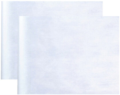 Santex Tafelloper op rol - 2x - wit - 30 cm x 10 m - non woven polyester