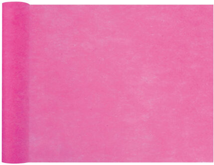 Santex Tafelloper op rol - fuchsia roze - 30 cm x 10 m - non woven polyester