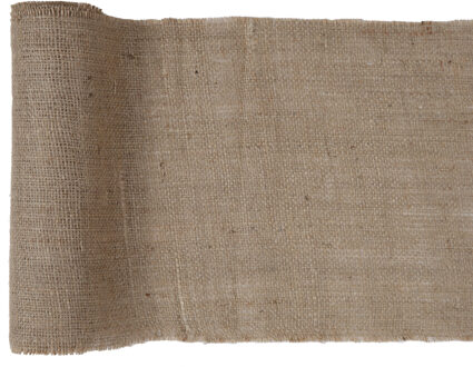 Santex Tafelloper op rol - jute - 26 cm x 10 m - Feest/bruiloft tafelkleed