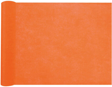 Santex Tafelloper op rol - oranje - 30 cm x 10 m - non woven polyester