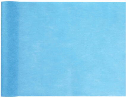 Santex Tafelloper op rol - polyester - turquoise blauw - 30 cm x 10 m - Feesttafelkleden