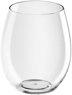 Santex water/drink glas - bolglas - transparant - 390 ml - onbreekbaar kunststof