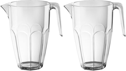 Santex Waterkarraf - 6x - 2,25 liter - onbreekbaar kunststof - schenkkan