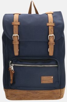 Santiago 46162 Rugtas met 17" laptopvak - Blauw