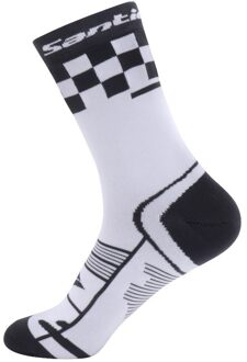 Santic Fietsen Sokken Sportsokken Outdoor Snel Droog Ademend Sport Sokken Gratis Grootte K20MA144WG