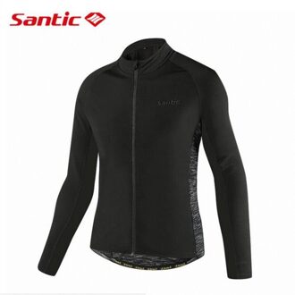 Santic Herfst Winter Fietsen Jas Mannen Lange Mouw Thermische Fleece Winddicht Fiets Jasje Bike Kleding Sportkleding Xxl