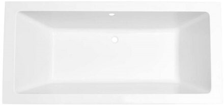 Santino - Ligbad - 80x180x49 - Inbouw - Rechthoek - 1-2 Persoons Duobad - Acryl - Mat Wit