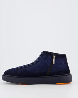 Santoni Heren dump high sneaker - maat 40,5 Blauw