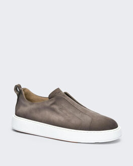 Santoni Heren victor sneaker nubuck Beige - 42