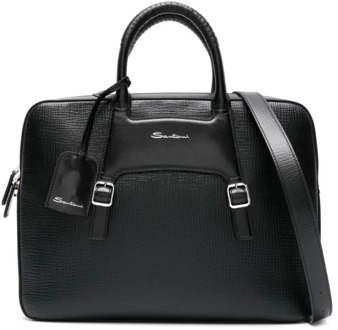 Santoni Laptop Bags Cases Santoni , Black , Heren - ONE Size