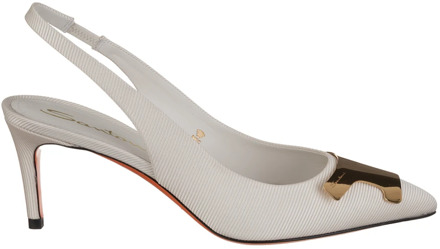 Santoni Shoes Santoni , White , Dames - 36 Eu,37 EU