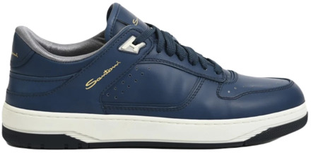 Santoni Sneakers Santoni , Blue , Heren - 42 1/2 Eu,41 1/2 Eu,40 Eu,41 Eu,42 EU
