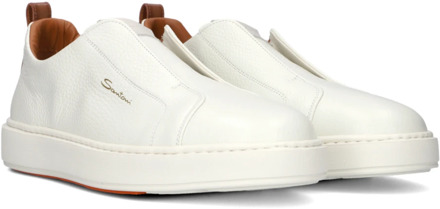 Santoni Witte Sneakers Santoni , White , Heren - 42 1/2 Eu,41 1/2 Eu,42 Eu,44 Eu,41 Eu,43 Eu,40 1/2 Eu,43 1/2 EU
