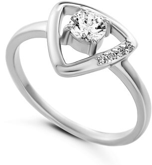 'Santorini' Damesring van 925 Sterling Zilver - Zilver ZR-7570 - N