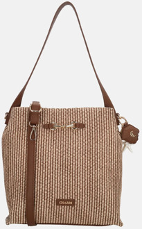 Santorini schoudertas M bruin