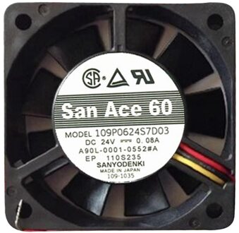 Sanyo 109R0812H4D011 Epson 820 Sharp J326 Fan 8025 12V 0.13A plug