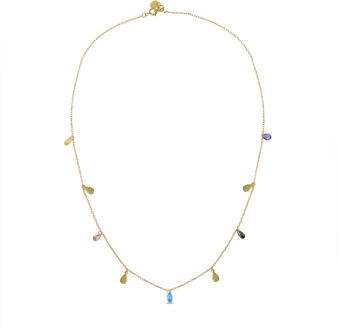 Saon Halsketting 925 Sterling Zilver Veelkleurig