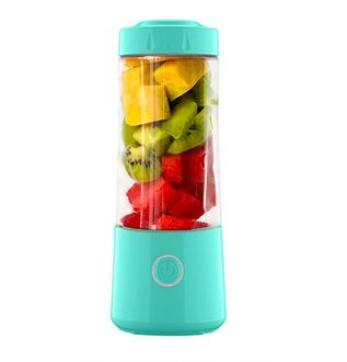 Sap Cup Usb Oplaadbare Draagbare Blender Persoonlijke Grootte Blender Fruit Juicer Cup Voor Sport Kantoor Reizen Blauw