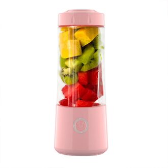 Sap Cup Usb Oplaadbare Draagbare Blender Persoonlijke Grootte Blender Fruit Juicer Cup Voor Sport Kantoor Reizen Roze