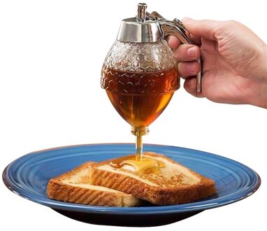 Sap Siroop Cup Bee Drip Dispenser Waterkoker Honing Dispenser Squeeze Fles Honing Sap Opslag Pot Stand Keuken Benodigdheden