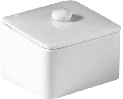 Sapho Accessoires Potje Sapho Sylvia Vrijstaand 7.9x10 cm Keramiek Wit