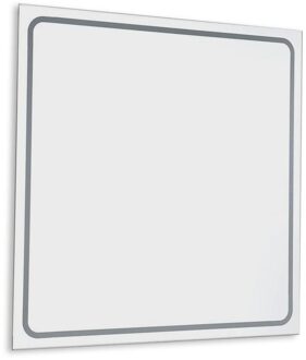 Sapho Badkamerspiegel Sapho Gemini II 55x55 cm LED-Strips Aluminium