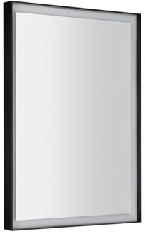 Sapho Badkamerspiegel Sapho Sort Led 47x70 cm LED-Verlichting Frame Mat Zwart Sapho