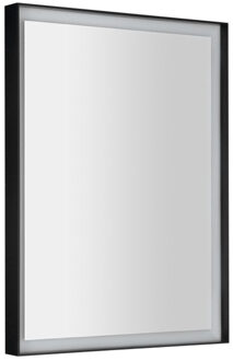 Sapho Badkamerspiegel Sapho Sort Led 60x80 cm LED-Verlichting Frame Mat Zwart