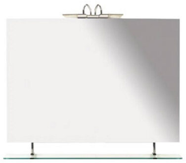 Sapho Badkamerspiegel Sapho Wega 90x80 cm met Planchet Glas Aluminium