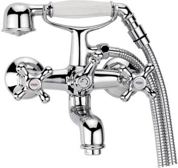 Sapho Badmengkraan Sapho Victoria met Handdouche 2-knop 15.9 cm Chroom