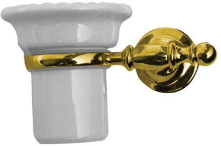 Sapho Bekerhouder Sapho Perla Hangend 5.5x15 cm Goud / Wit