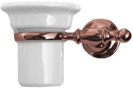 Sapho Bekerhouder Sapho Perla Hangend 5.5x15 cm Rose Goud / Wit