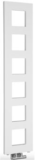 Sapho Designradiator Sapho Block 28x133 Cm Mat Wit
