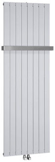 Sapho Designradiator Sapho Colonna Recht Middenaansluiting 60.2x180 cm 1205W Zilver Sapho