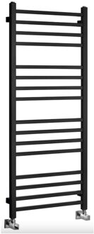 Sapho Designradiator Sapho Metro Recht 50x120 cm Mat Zwart