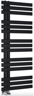 Sapho Designradiator Sapho Silvana Recht 50x123.6 cm 561W Mat Zwart Sapho