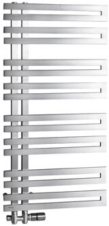 Sapho Designradiator Sapho Volga Recht 50x97.6 cm 265W Geborsteld RVS Sapho