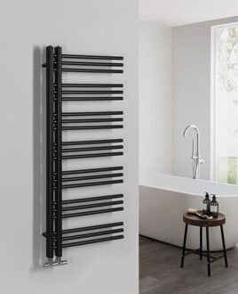 Sapho Dorlion handdoekradiator zwart mat 50x120cm 492W