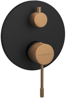 Sapho Douche Mengkraan 2-weg Sapho Solaris Zwart/Koper Mat