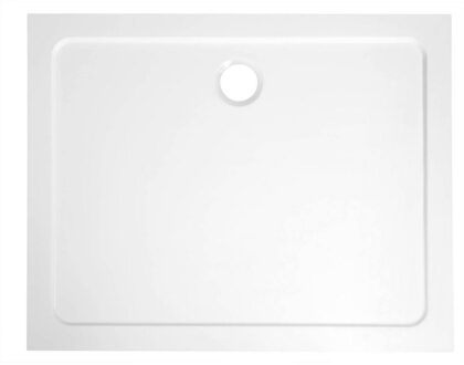 Sapho Douchebak Gegoten Marmer Sapho Aqualine 100x90x3 cm Rechthoek Wit