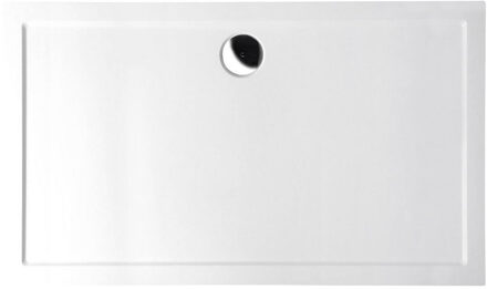 Sapho Douchebak Gegoten Marmer Sapho Karia 120x90x4 cm Rechthoek Wit