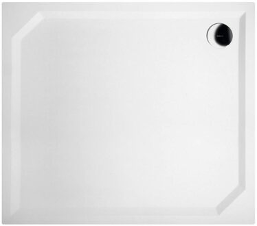 Sapho Douchebak Gegoten Marmer Sapho Sara 80x90x4 cm Rechthoek Wit