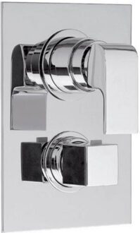 Sapho Douchekraan Inbouw Sapho Dimy Thermostatisch Afbouwdeel 3-weg Chroom (incl. inbouwdeel)