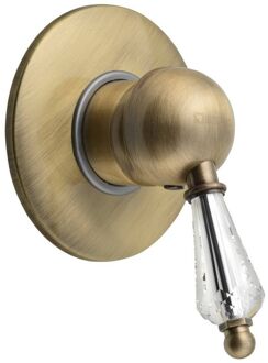 Sapho Douchekraan Inbouw Sapho Kirké Crystal Mengkraan Retro Afbouwdeel 1-weg Brons (incl. inbouwdeel)