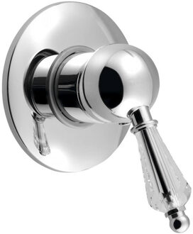 Sapho Douchekraan Inbouw Sapho Kirké Crystal Mengkraan Retro Afbouwdeel 1-weg Chroom (incl. inbouwdeel)