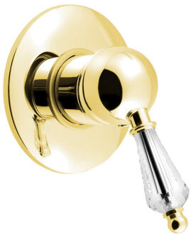 Sapho Douchekraan Inbouw Sapho Kirké Crystal Mengkraan Retro Afbouwdeel 1-weg Goud (incl. inbouwdeel)