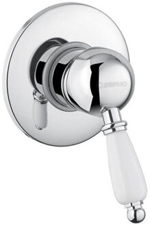 Sapho Douchekraan Inbouw Sapho Kirké Mengkraan Retro Afbouwdeel 1-weg Chroom (incl. inbouwdeel)